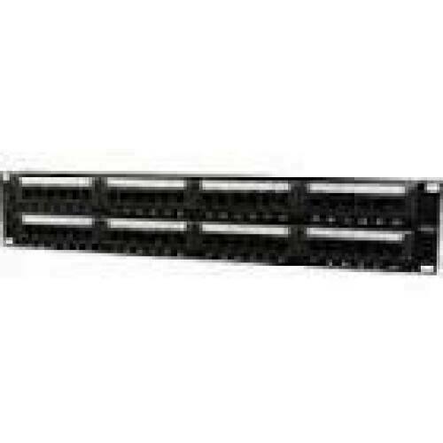 GEMBIRD NPP-C548CM-001 19 patch panel 48 port 2U cat.5e with rear cable management black