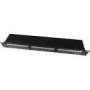 GEMBIRD NPP-C624-002 19 patch panel 24 port 1U cat.6 with rear cable management black