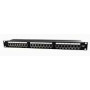GEMBIRD NPP-C624-002 19 patch panel 24 port 1U cat.6 with rear cable management black