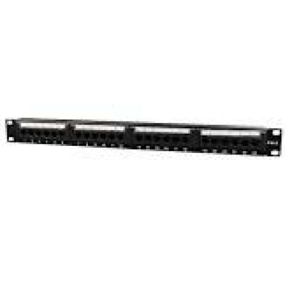 GEMBIRD NPP-C624CM-001 19 patch panel 24 port 1U cat.6 with rear cable management black