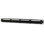 GEMBIRD NPP-C624CM-001 19 patch panel 24 port 1U cat.6 with rear cable management black
