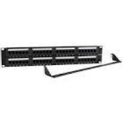 GEMBIRD NPP-C648CM-001 19 patch panel 48 port 2U cat.6 with rear cable management black