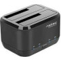 NATEC NSD-0955 Docking Station KANGAROO DUAL 2.5/3.5inch HDD USB 3.0 + AC adapter