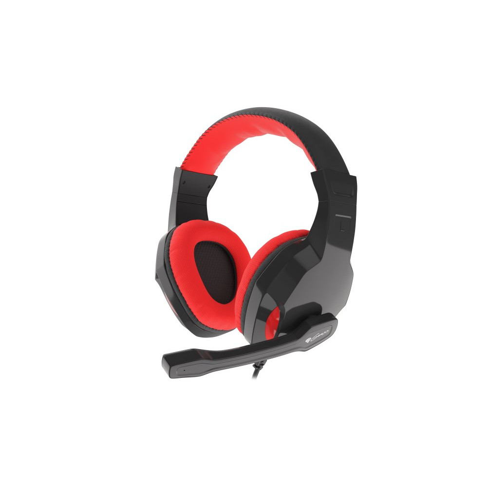 NATEC NSG-1433 GENESIS Gaming headset ARGON 100 Stereo Black-Red