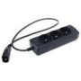 NATEC NSP-0517 Power Strip 3 SOCKETS for UPS System IEC CONNECTOR 0.6m black