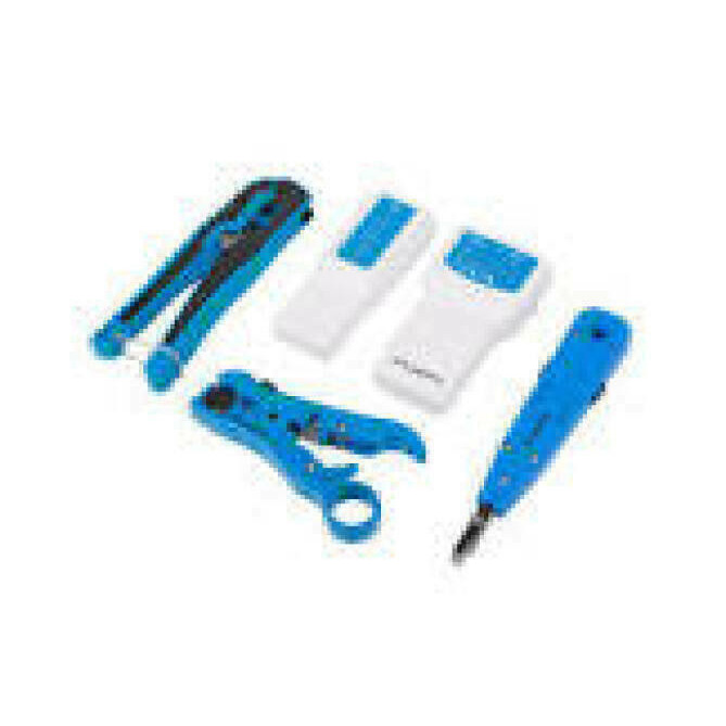 LANBERG NT-0302 Tool kit with RJ45/11 cable tester crimping stripping and LSA-ins.