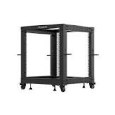 LANBERG Open rack 19inch 12U 600x600-1100 adjustable black