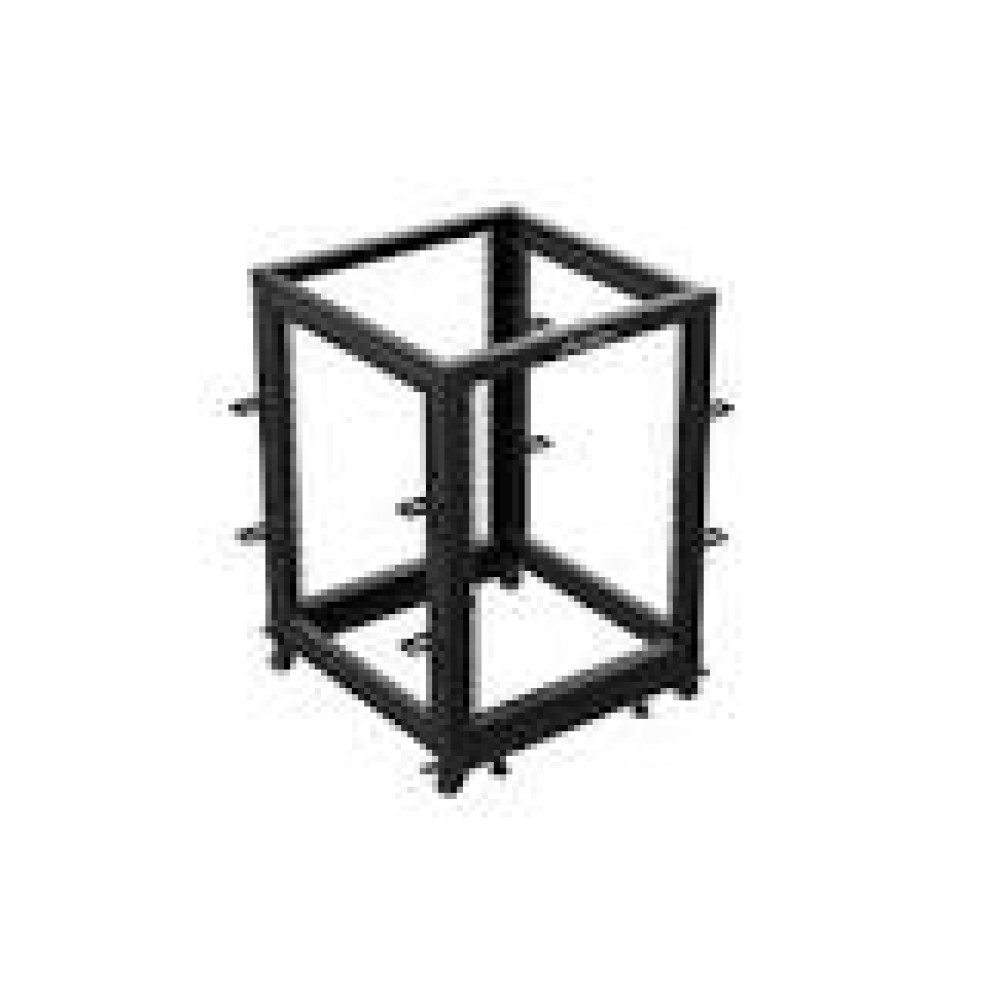 LANBERG Open rack 19inch 15U 600x600-1100 adjustable black