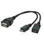 GEMBIRD A-OTG-AFBM-04 cable USB OTG AF to micro BM + micro BF 0.15 m