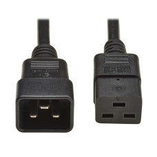 EATON TRIPPLITE Power extension cable IEC 60320 C19 to IEC 60320 C20 AC 250V 16 A 2m Black Europe