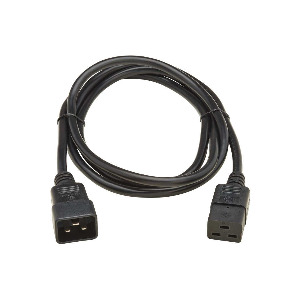 EATON TRIPPLITE Power extension cable IEC 60320 C19 to IEC 60320 C20 AC 250V 16 A 2m Black Europe