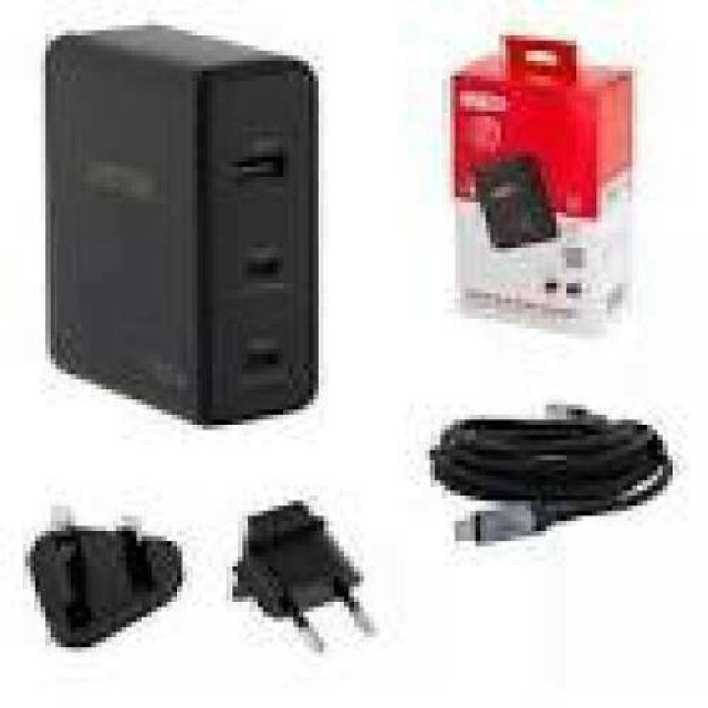 UNITEK CHARGER P1115A GaN 2x USB-C 1x USB-A PD 140W BLACK