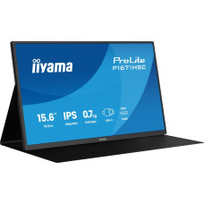 IIYAMA P1671HSC-B1 Portable 15.6inch IPS FHD 250cd/m2 2xUSB-C mHDMI Speakers leather cover/stand IIYAMA P1671HSC-B1 Portable 15.6inch IPS FHD 250cd/m2 2xUSB-C mHDMI Speakers leather cover/stand