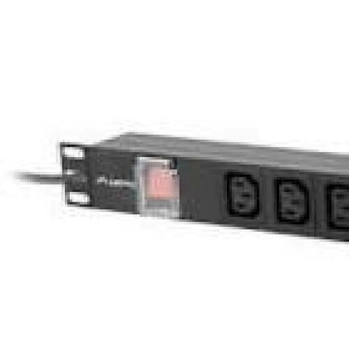 LANBERG power distribution unit PDU 19 1U 16A 2x C19 8x IEC C13 sockets 2m black C20