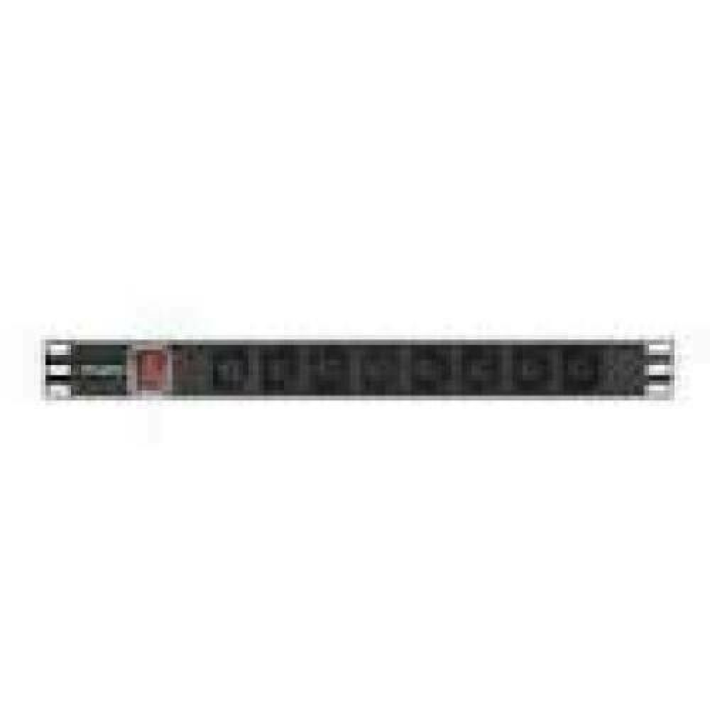 LANBERG power distribution unit PDU 19 1U 16A 2x C19 8x IEC C13 sockets 2m black C20