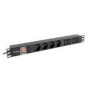 LANBERG PDU-04E04I-0200-IEC-BK PDU 1U 10A 8 sockets 4xE-4xIEC 2m Black