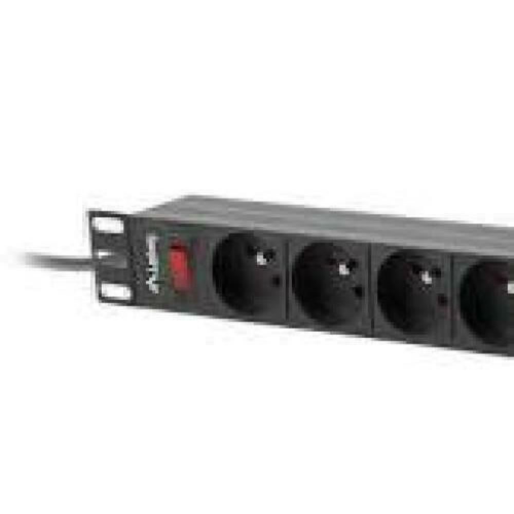 LANBERG PDU-09E-0300-BK PDU 1U 16A 9 sockets uni-schuko 3m Black