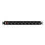 LANBERG power distribution unit PDU 19 1U 16A 9 schuko 3m black