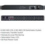 CYBERPOWER PDU44005 Switched PDU ATS 230V/16A 1U 8xIEC C13 2x IEC C19 Outlets