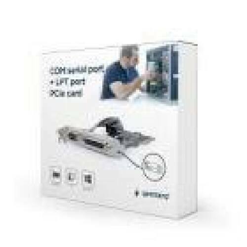 GEMBIRD PEX-COMLPT-01 COM serial port + LPT port PCI-Express add-on card + low profile