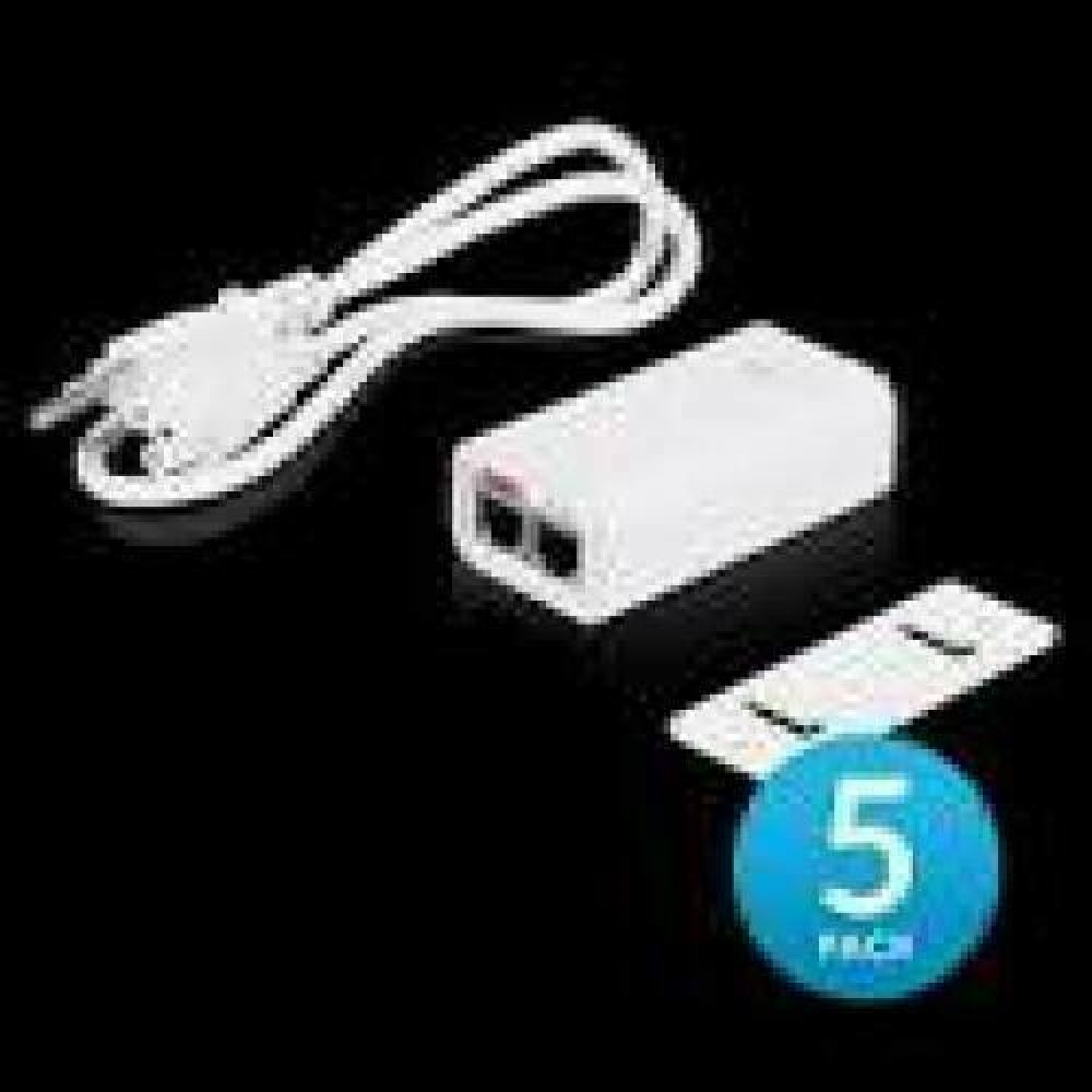 UBIQUITI POE-24-12W-5P Passive PoE Adapter EU/ 24V 0.5A/ groud/ESD protection/ 5 PACK