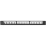 LANBERG PPKS-1124-B keystone Patch Panel 19inch with organizer 24 port 1U black