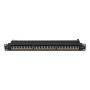 LANBERG patch panel 24 port 1U cat.7 FTP black