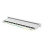 LANBERG patch panel 24 port 1U cat.7 FTP grey