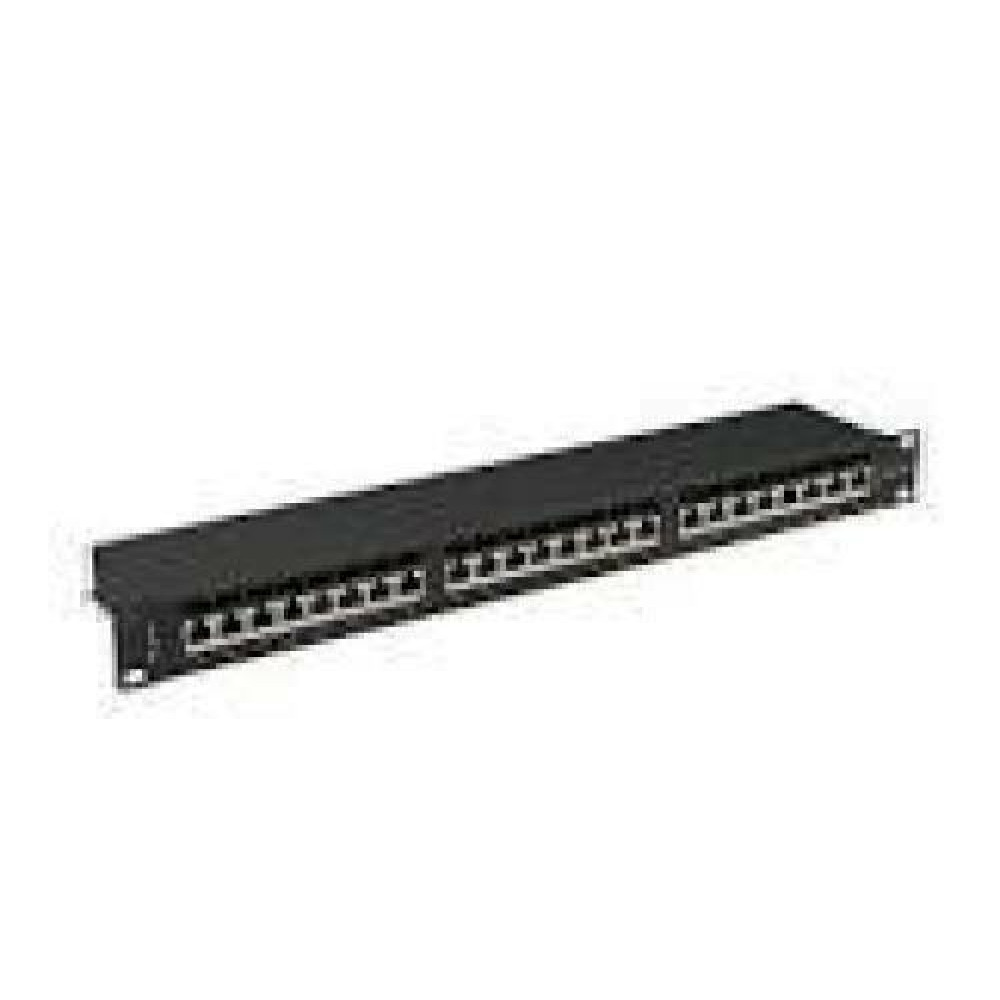 LANBERG patch panel 24 port 1U cat.6A FTP black