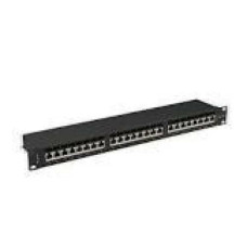 LANBERG patch panel 24 port 1U cat.6A FTP black