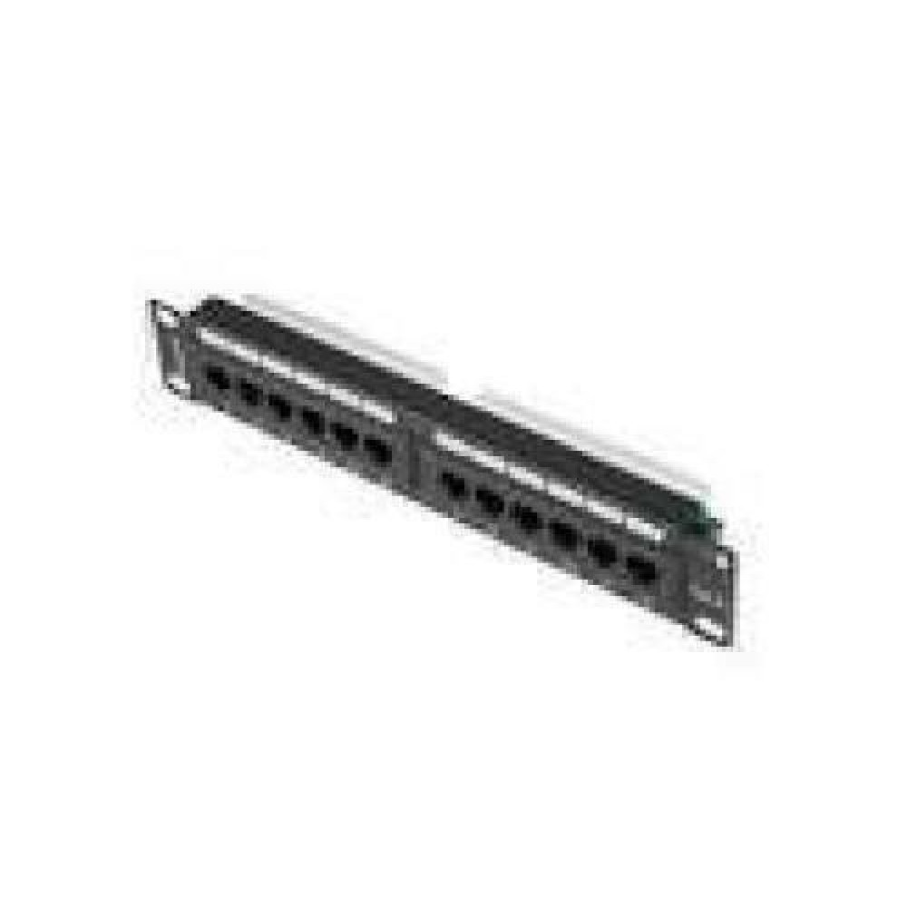 LANBERG PPU6-9012-B Patch Panel 10inch 12 port 1U cat.6 black