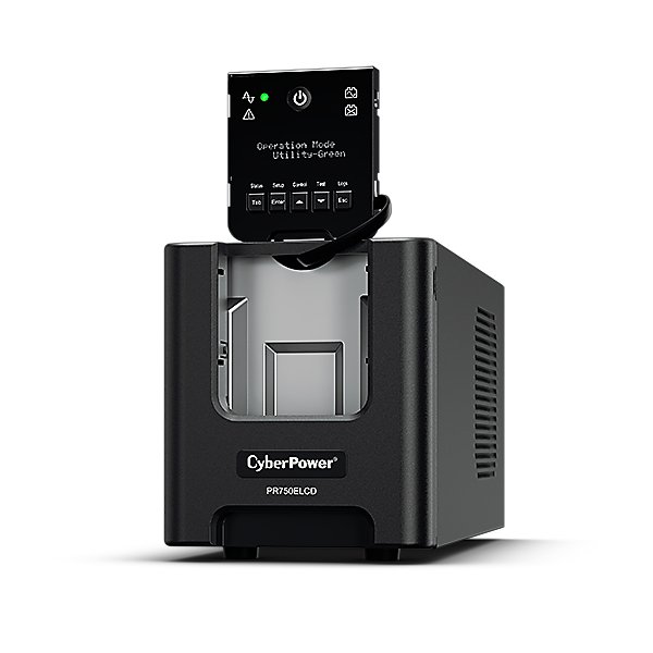 CYBERPOWER PR750ELCD Line-Interactive UPS 750VA/675W Tower Sinsuwelle AVR LCD Ausgang IEC RS232 USB HID EPO SNMP Opt Energy