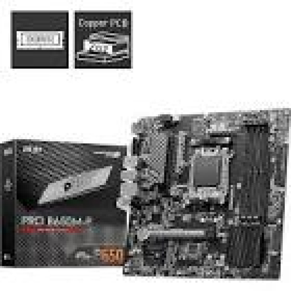 MSI PRO B650M-P AMD B650 Supports AMD Ryzen 7000 Series Desktop Processors Socket AM5 Support HDMITM 2.1 1x DP 1x VGA