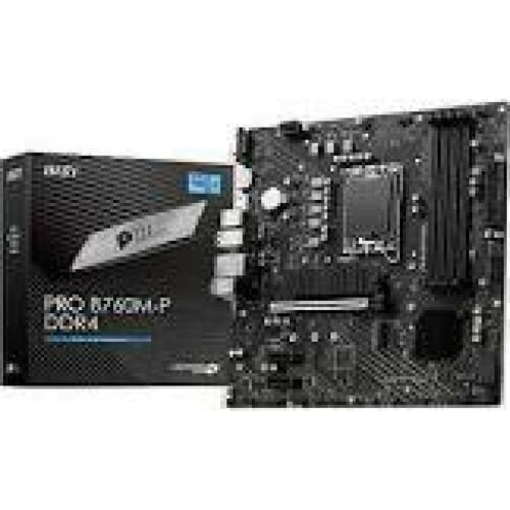 MSI PRO B760M-P DDR4 LGA1700 mATX MB PCIe x16 4xSATA