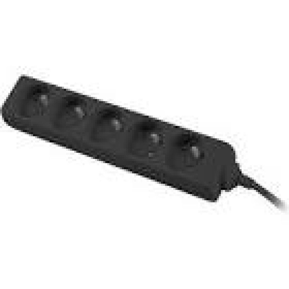 LANBERG PS1-05E-0300-BK 3M Black LANTERGE CURVE 5X 230V PL WITH CIRCUIT BREAKER FULL COPPER LANBERG PS1-05E-0300-BK 3M Black LANTERGE CURVE 5X 230V PL WITH CIRCUIT BREAKER FULL COPPER