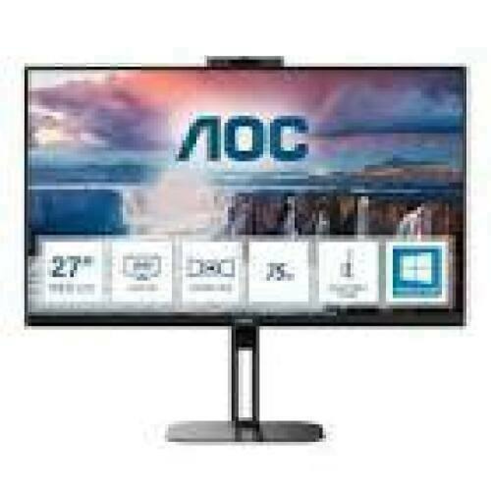 AOC Q27V5CW/BK 27inch monitor HDMI DP USB-C WEBCAM