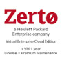 HPE Zerto Virtual Enterprise Cloud Edition 1 VM 1yr Add-on Subscription and Premium Maintenance E-LTU
