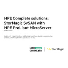 HPE StorMagic SvSAN 1 Node Predictive Storage Caching E-LTU