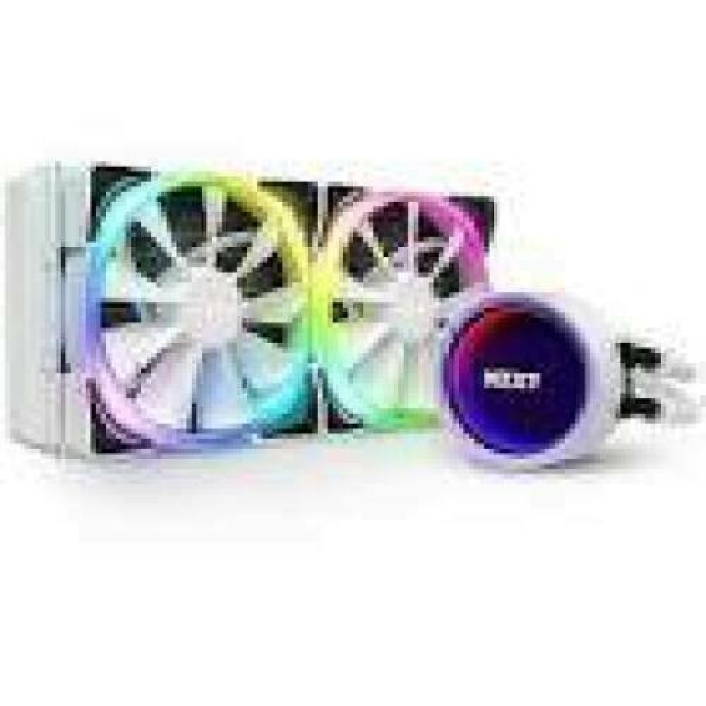 NZXT water cooling Kraken X63 White RGB 280mm Illuminated fans and pump