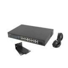 LANBERG RSFE-16P-2C-250 Switch 16x 100Mb PoE+/2x Combo Gigabit 250W unmanaged