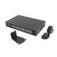 LANBERG Switch rack 19inch RSFE-24P-2C-250 24x 100Mb PoE+ 2x Combo Gigabit 250W