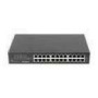 LANBERG Switch rack 19inch RSFE-24P-2C-250 24x 100Mb PoE+ 2x Combo Gigabit 250W
