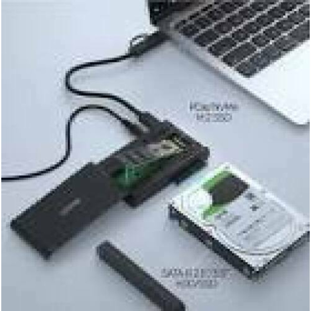 UNITEK ENCLOSURE USB-C to PCIe/NVMe M.2 SSD + SATA III Adapter with Offline Clone