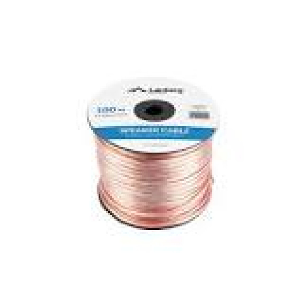 LANBERG speaker cable 2x4.0mm2 100m transparent