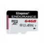 KINGSTON 64GB microSDXC Endurance 95R/45W C10 A1 UHS-I Card Only
