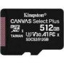 KINGSTON 512GB microSDXC Canvas Select Plus 100R A1 C10 Card + ADP