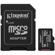 KINGSTON 64GB microSDXC Canvas Select Plus Gen3 100MB/s A1 Card + Adapter