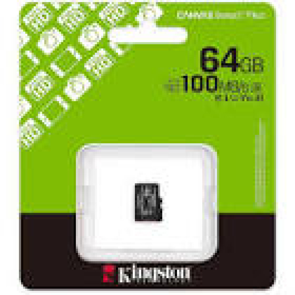 KINGSTON 64GB microSDXC Canvas Select Plus Gen3 100MB/s A1 Card + Adapter