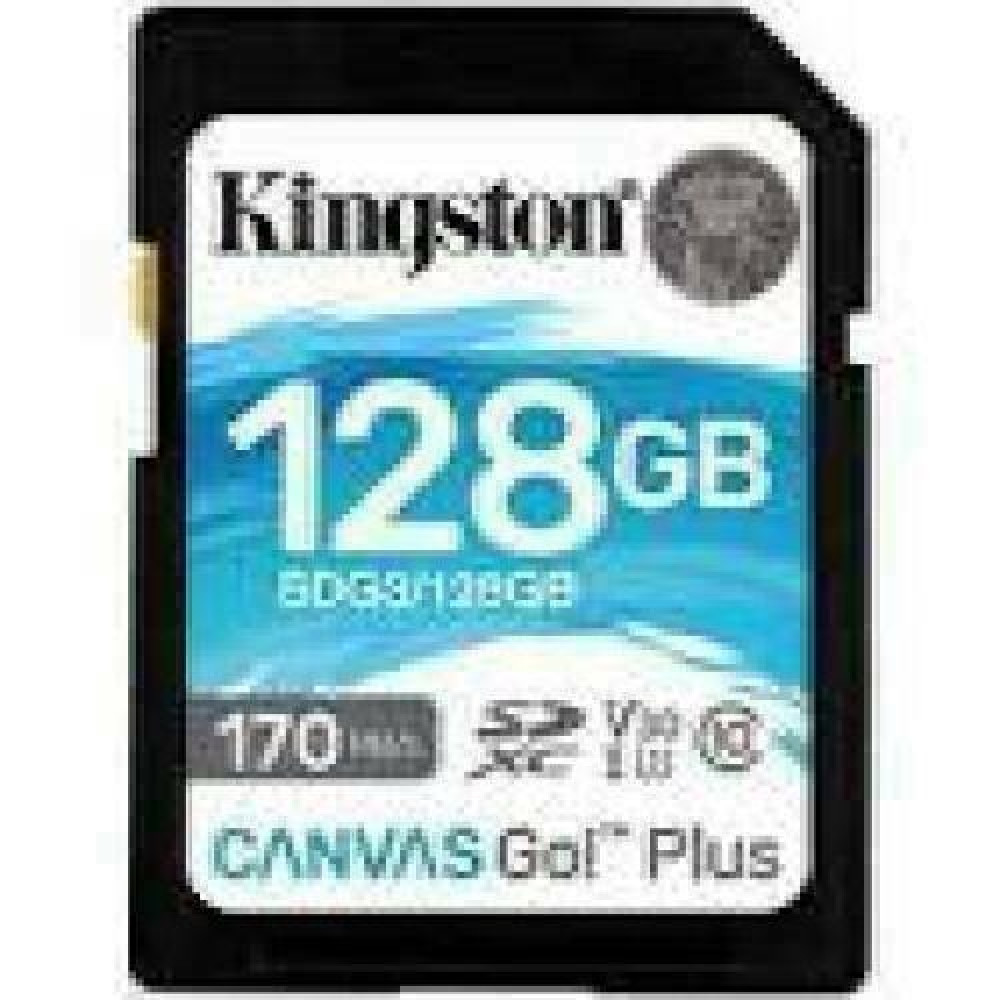 KINGSTON 128GB SDXC Canvas Go Plus 170R C10 UHS-I U3 V30