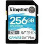 KINGSTON 256GB SDXC Canvas Go Plus 170R C10 UHS-I U3 V30